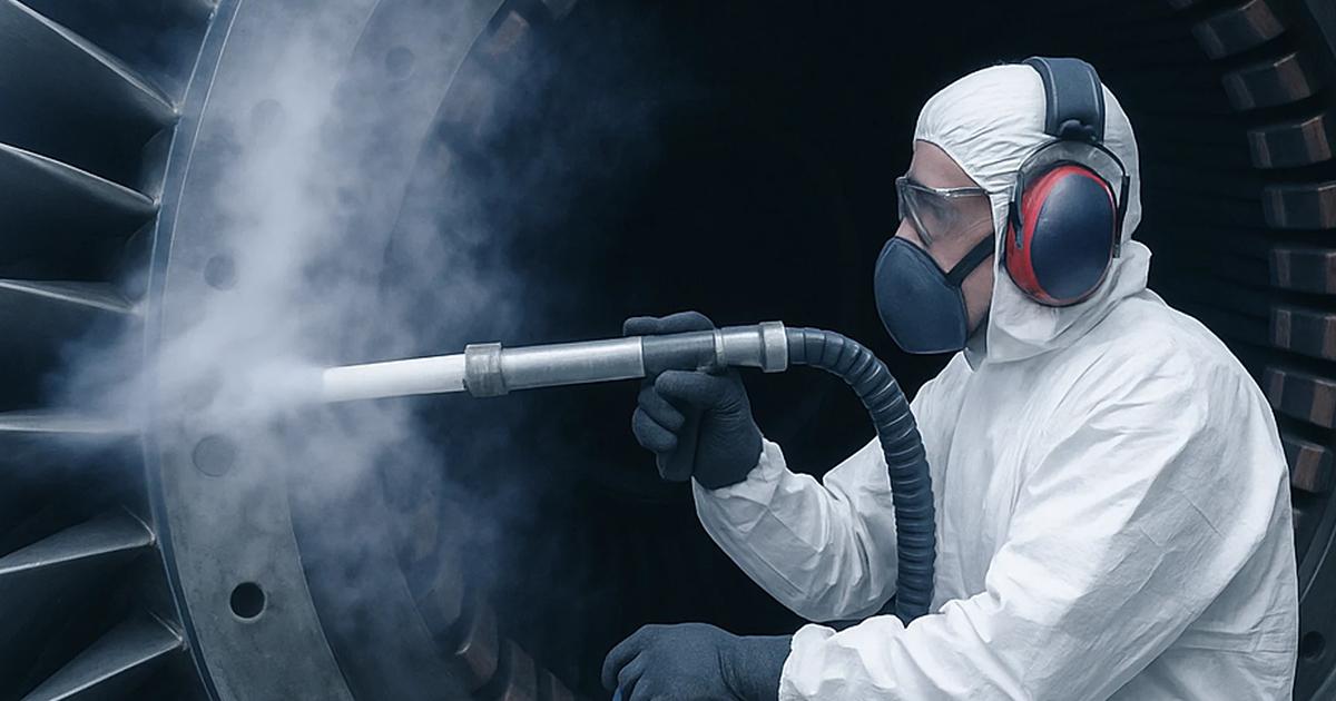 Cos'è la sabbiatura criogenica e perché sta rivoluzionando la manutenzione industriale